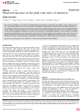 Cover page: Observed increase in the peak rain rates of monsoon depressions