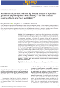 Cover page: Avoidance of parasitized host by female wasps of Aphidius gifuensis (Hymenoptera: Braconidae): The role of natal rearing effects and host availability?