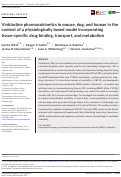 Cover page: Vinblastine pharmacokinetics in mouse, dog, and human in the context of a physiologically based model incorporating tissue-specific drug binding, transport, and metabolism.