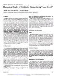 Cover page: Biochemical studies of cytokinetic changes during tumor growth.