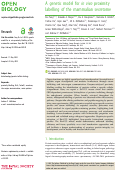 Cover page: A genetic model for in vivo proximity labelling of the mammalian secretome