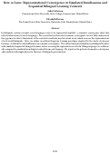 Cover page: Now or Later: Representational Convergence in Simulated Simultaneous and Sequential Bilingual Learning Contexts