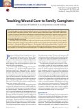 Cover page: Teaching Wound Care to Family Caregivers