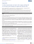 Cover page: Combined laparoscopic and open colon surgery rankings fail to accurately rank hospitals by surgical-site infection rate