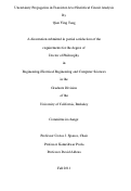 Cover page: Uncertainty Propagation in Transistor-level Statistical Circuit Analysis