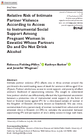Cover page: Relative Risk of Intimate Partner Violence According to Access to Instrumental Social Support Among Pregnant Women in Eswatini Whose Partners Do and Do Not Drink Alcohol.