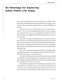 Cover page: An Ontology for Exploring Urban Public Life Today