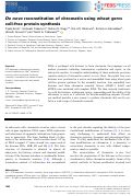 Cover page: De novo reconstitution of chromatin using wheat germ cell-free protein synthesis.