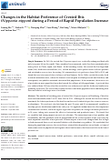 Cover page: Changes in the Habitat Preference of Crested Ibis (Nipponia nippon) during a Period of Rapid Population Increase