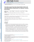 Cover page: Early Hippocampal Sharp-Wave Ripple Deficits Predict Later Learning and Memory Impairments in an Alzheimer’s Disease Mouse Model