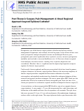 Cover page: Post Thoracic Surgery Pain Management: A Novel Regional Approach beyond Epidural Catheter?