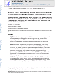 Cover page: Perceived Stress and Prediction of Worse Disease Activity and Symptoms in a Multiracial, Multiethnic Systemic Lupus Erythematosus Cohort