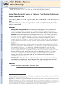 Cover page: Long-Term Rate of Change in Memory Functioning Before and After Stroke Onset