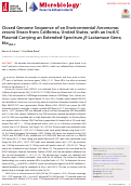 Cover page: Closed Genome Sequence of an Environmental Aeromonas veronii Strain from California, United States, with an IncA/C Plasmid Carrying an Extended-Spectrum β-Lactamase Gene, blaVEB-3