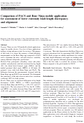 Cover page: Comparison of PACS and Bone Ninja mobile application for assessment of lower extremity limb length discrepancy and alignment