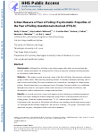 Cover page: A new measure of fear of falling: psychometric properties of the fear of falling questionnaire revised (FFQ-R)