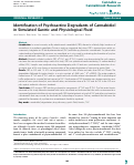 Cover page: Identification of Psychoactive Degradants of Cannabidiol in Simulated Gastric and Physiological Fluid.