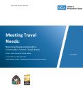 Cover page: Meeting Travel Needs: Becoming Reacquainted with a Community’s Unmet Travel Needs