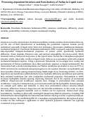 Cover page of Processing-Dependent Structure and Poroelasticity of Nafion in Liquid Water