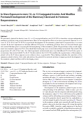 Cover page: In Utero Exposure to trans-10, cis-12 Conjugated Linoleic Acid Modifies Postnatal Development of the Mammary Gland and its Hormone Responsiveness