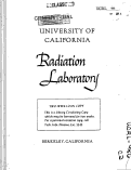 Cover page: SUMMARY OF THE RESEARCH PROGRESS MEETING OF OCT. 12, 1950.