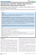 Cover page: Trypanosoma cruzi CYP51 Inhibitor Derived from a Mycobacterium tuberculosis Screen Hit