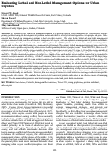 Cover page: Evaluating Lethal and Non-Lethal Management Options for Urban Coyotes