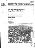 Cover page: The phase structure of an SU(N) Gauge theory with Nf Flavors