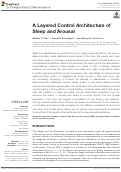 Cover page: A Layered Control Architecture of Sleep and Arousal
