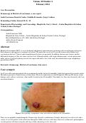 Cover page: Dermoscopy in Merkel cell carcinoma: a case report
