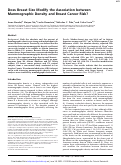 Cover page: Does Breast Size Modify the Association between Mammographic Density and Breast Cancer Risk?