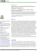 Cover page: Calreticulin is a Critical Cell Survival Factor in Malignant Neoplasms