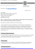 Cover page of UC&nbsp;Comments on OSTP's RFI on Proposed Changes to DURC and P3CO Policies [Docket ID (EOP-2023-0001)]