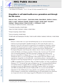 Cover page: Disparities in self-rated health across generations and through the life course