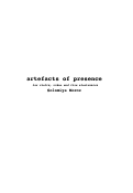 Cover page: Artefacts of Presence