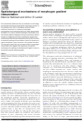 Cover page: Spatiotemporal mechanisms of morphogen gradient interpretation
