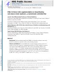 Cover page: Effect of Donor Milk Supplementation on Breastfeeding Outcomes in Term Newborns: A Randomized Controlled Trial