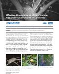 Cover page of Effective Management of Roof Rats in Nut and Fruit Orchards in California