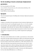 Cover page: On the handling of atomic anisotropic displacement parameters