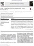 Cover page of Vitamin D receptor gene polymorphisms and cognitive decline in Parkinson's disease