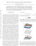 Cover page: Electronic response of graphene to linelike charge perturbations