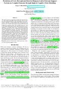 Cover page: Prediction of Users Perceptional State for Human-Centric Decision Support Systems in Complex Domains through Implicit Cognitive State Modeling