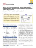 Cover page: Studies on C20-Diterpenoid Alkaloids: Synthesis of the Hetidine Framework and Its Application to the Synthesis of Dihydronavirine and the Atisine Skeleton