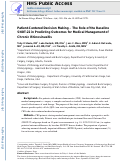 Cover page: Patient‐centered decision making: the role of the baseline SNOT‐22 in predicting outcomes for medical management of chronic rhinosinusitis