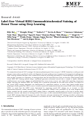 Cover page: Label-Free Virtual HER2 Immunohistochemical Staining of Breast Tissue using Deep Learning