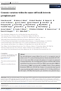 Cover page: Genomic variation within the maize stiff‐stalk heterotic germplasm pool