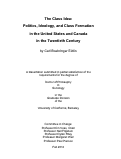 Cover page: The Class Idea: Politics, Ideology, and Class Formation in the United States and Canada in the Twentieth Century