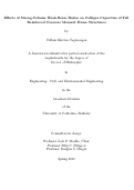 Cover page: Effects of Strong-Column Weak-Beam Ratios on Collapse Capacities of Tall Reinforced Concrete Moment Frame Structures