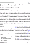 Cover page: Temporal dynamics of fine root production, mortality and turnover deviate across branch orders in a larch stand