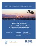 Cover page: Meeting its Potential: A Call and Guide for Universal Access to Bilingual Education in California